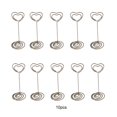 thumbnail image 4 of Kearding 10 piezas de de Metal para Hotel, soporte para placa de matrícula, soporte para tarjeta de nombre de compromiso de boda, soporte Kits de decoración para fiestas, 4 of 6