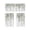 C, variant on 27.5"x39.3" Tier Curtains, 2-Piece Rod Pocket Window Panels, Cafe Style Short Drapes for Kitchen & Bedroom