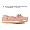 thumbnail image 2 of Minnetonka Women's Tilia Suede Moccasin Slippers, Blush, 11 M, 2 of 4