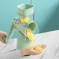 thumbnail image 4 of 5 In 1 Gourmet Cheese Grater, 2025 NEW Cheese Grater, 5 in 1 Rotary Cheese Grater Vegetable Slicer with Hand Crank, Easy to Clean Kitchen Gadgets, 4 of 5