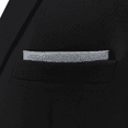 thumbnail image 5 of Grey Solid Silk Pocket Square for Men Business Hanky Classic Gray, 5 of 7