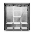 thumbnail image 1 of Closet Armario Plegable De Tela 3 Puertas Portátil Color Gris, 1 of 4