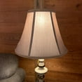 thumbnail image 3 of TOOTOO STAR 7" x 15" x 10.5" Fabric Lamp Shade, Royal Style Spider Lampshade, Home Decor Brown Bell Lampshade for Floor Lamp Table Lamp, 3 of 7