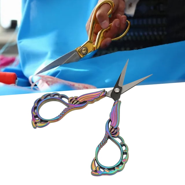 Embroidery Scissors, Sewing Scissors Embroidery Crafting Threading Scissors Small Sewing Scissors Pointed Tip For Paper Cutting Needlework Craft Art Work Handicraft DIY Tool