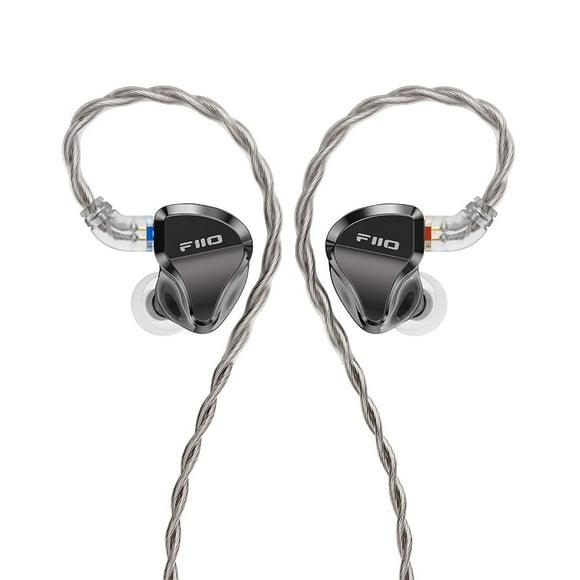 FiiO/JadeAudio JH5 1DD+4BA Hybrid 5 Drivers HiFi In-Ear Monitors Auricular, Desmontable 0,78 mm Cable de 2 pines Conector de 3,5 mm para audiófilos/músicos (negro)