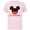 Soft Pink, variant on Disney Mickey Mouse Red Shorts Icon Little Bro Family- Short Sleeve Cotton T-Shirt for Adults - Customized-Black