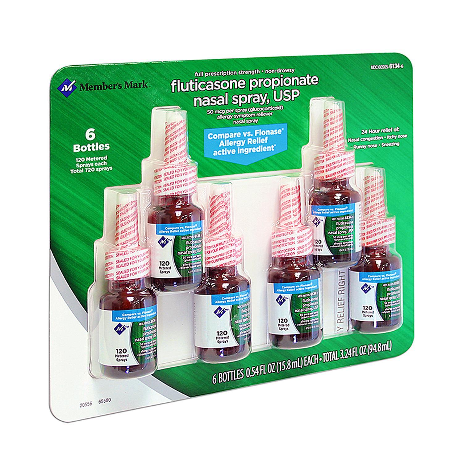 Fluticasone Propionate Nasal Spray (6 pk., 0.54 fl. oz. bottle) - image 3 of 3