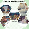 thumbnail image 5 of Women Silk Pajama Sets Causal Outings Fashion Artistic Cat with Moon Pattern Home, 5 of 7