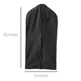 thumbnail image 3 of 60'' Waterproof Black Vinyl Garment Bag, 1 Count - Basic LTD, 3 of 3
