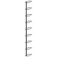 thumbnail image 2 of vidaXL Wall-mounted Wine Rack for 9 Bottles Black Iron, 2 of 4