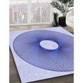 thumbnail image 3 of Ahgly Company Machine Washable Indoor Rectangle Transitional Heavenly Blue Area Rugs, 8' x 10', 3 of 7
