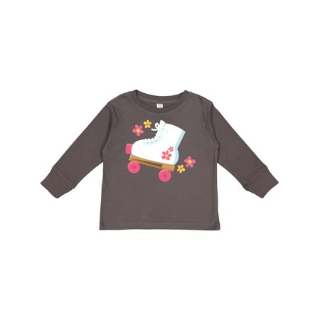 

Inktastic Roller Skate Flowers Gift Toddler Toddler Girl Long Sleeve T-Shirt