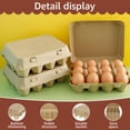 thumbnail image 5 of 30 Pack Blank Egg Cartons Bulk - Holds Up to 1 Dozen 12 Count Eggs Cardboard Thickness Natural Pulp Egg Boxes for Family Farm Market Fridge, 5 of 10