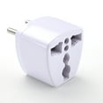 thumbnail image 6 of 2 Packs UK US AU to EU Plug Adapter Travel Charger Converter for Europe Outlet White ABS 10A 250V Lightweight Power Adapter for Phones Laptops, 6 of 6