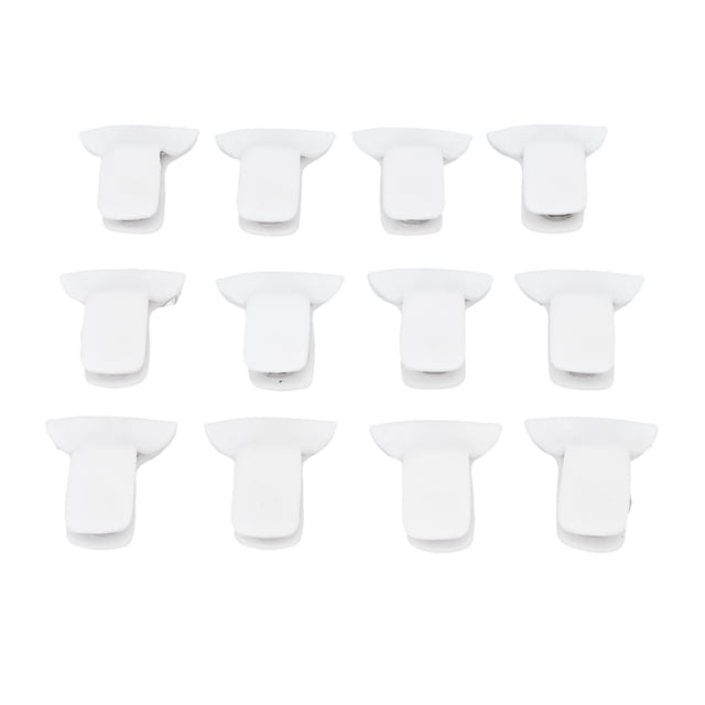 12pcs Padded Comforter Clips, Preventing Comforters From Shifting, Blanket Fasteners Clips To Secure Bedding, White Duvet Clips For Bed