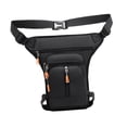 thumbnail image 2 of TTETTZ Men Waist Bag Fanny Pack Drop Leg Bag Shoulder Bag for Cycling Biking Riding Middle Zipper Black, 2 of 9