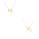 thumbnail image 1 of Collar de amistad Sonducket doce signos del zodiaco constelaciones colgante Escorpio oro, 1 of 6