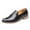 Black, variant on Mens Fashion Tassel Loafers Leather Casual Tassel Slip on Driving Flats Dress Shoes