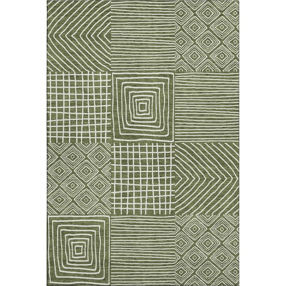 Dalyn Rugs Premium Machine Washable Mayfield AMF1044 Olive 3' x 5' Rug