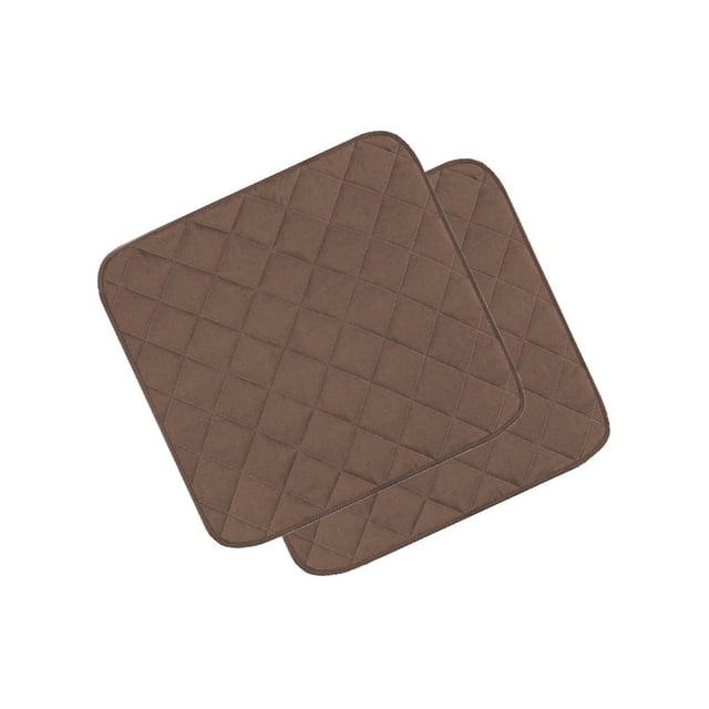 tredstone Coussins Réutilisables pour Fauteuils Roulants Protection Douce pour Sièges de Scooters Aînés Café 56x53cm 1Set