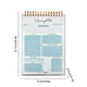 thumbnail image 3 of Cuaderno de agenda diaria A5 | Bloc de notas con 50 páginas para estudiantes y profesionales | Encuadernación en espiral que se mantiene plana | Papel mate que evita el corrimiento de tinta, 3 of 6