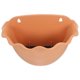 thumbnail image 3 of Maceta semicircular para colgar en la pared, ideal para interiores y exteriores, ideal para jardín (marrón claro grande), 3 of 8