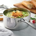thumbnail image 5 of Tramontina Signature 3-Quart Tri-Ply Clad Stainless Steel Sauce Pan with Lid, Induction Ready, Oven & Dishwasher Safe, 5 of 8