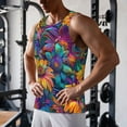 thumbnail image 5 of Salouo Psychedelic Sunflowers for Men's Tank Tops,Sleeveless Muscle Shirts for Men Quick Dry Workout Tank Top Gym Muscle Tee Fitness Bodybuilding Sleeveless T Shirt-4X-Large, 5 of 7