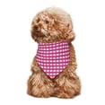 thumbnail image 4 of Goofa Pink Gingham Printing Dog Bandana ,Cat Scarf Adjustable Bib Handkerchief Accessories for Dogs Cats,Pet scarf,Pet fashion, 4 of 6