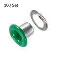 thumbnail image 3 of Uxcell 300set Grommets Kit Metal Eyelets 3mm 1/8" Hole Tiny Grommet for Shoes Clothes Belt Bag DIY Project, Green, 3 of 6