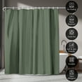 thumbnail image 5 of Americanflat 71x74 Solid Green Shower Curtain - Water Resistant - Polyester Fabric, 5 of 7