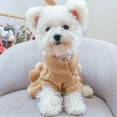 thumbnail image 4 of Dog Sweater Super Soft Dog Cold Weather Coat for Dogs in Sleeveless Design Dog Polyester Vest-Pink XS, 4 of 6