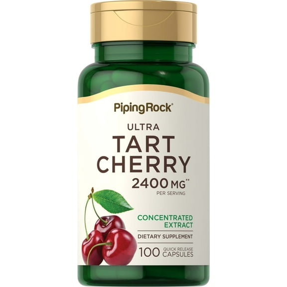 Tart Cherry Extract Capsules 1200 mg | 100 Count for Men and Women | by Piping Rock