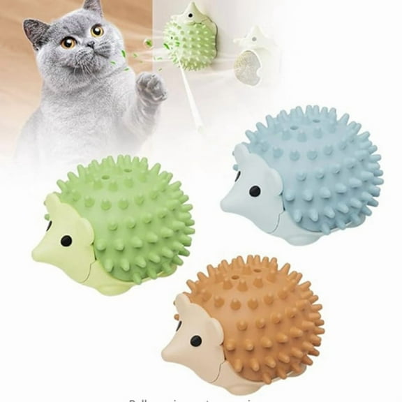 Catnip Toys for Indoor Cats, Stick on Wall Catnip Ball Toys,Catnip Licking Ball for Cats to Lick,Massage & Self Grooming