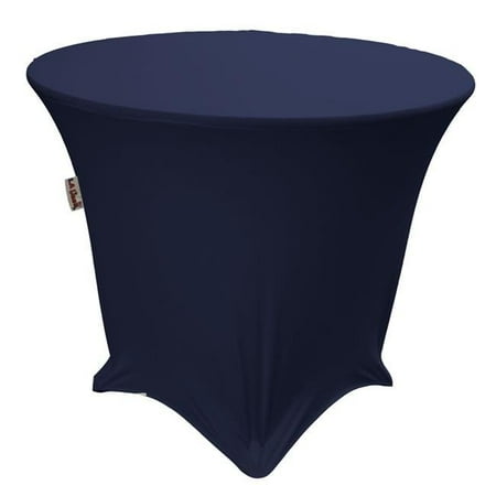 

TCSpandex36Rx30H-NavyX72 Round Spandex Tablecloth Navy - 36 x 30 in.