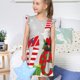 thumbnail image 4 of Fotbe Christmas Gnome With Love Vestido de Dormir para Niñas de 3 a 10 Años, Mangas Cortas, Estilo Princesa, Pijama Camisón con Mangas Voladas-Medium, 4 of 6