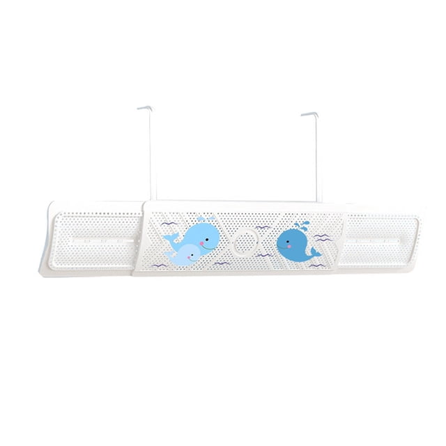 Hearth & Gear Adjustable Air Conditioner Wind Deflector Stretchable AC Vent Cover Direct Blow Cool Air Panel For Home & Baseboard Heat Cover Right End Cap Long Door Stopper Alarm for Doors When