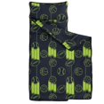 thumbnail image 2 of Football and Basketball Navy Pattern Teens Toddler Nap Mat with Pillow, Sleeping Mat Bag for Preschool Daycare 51"x22", 2 of 6