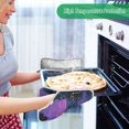 thumbnail image 2 of Yayeee Pot Holders Kitchen Heat Resistant with Pocket 7"x9.8" Cotton Oven Cooking Hot Pads, Purple Street, 2 of 7