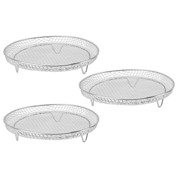 Fryer Rack Fryer Dehydrator Rack Multifunctional Stackable Grid Grilling Rack Mesh Design for 8 Inch