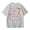 Z230 Grey, variant on Glisme Toddler Girls Back To School Tees Letter Print Short Sleeve Crew Neck Fall Breathable Girls T-Shirt Size 3-4 Years Black