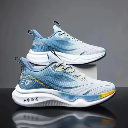 

403Running Shoes Men Outdoor Sport Casual Sneakers for Man Breathable Mesh Fashion Lightweight Athletic Training Footwear (Blue 41)