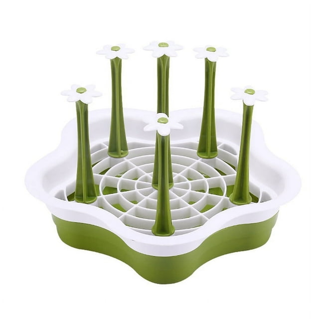 Escurridor de tazas para encimera, bandeja para secar botellas de cocina, soporte para vasos, organizador de plástico para colgar tazas