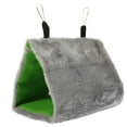 thumbnail image 4 of OATIPHO Plush Bird Hammock Grey Comfortable Hanging Bird Nest for Parrot Cage Supplies, 4 of 8
