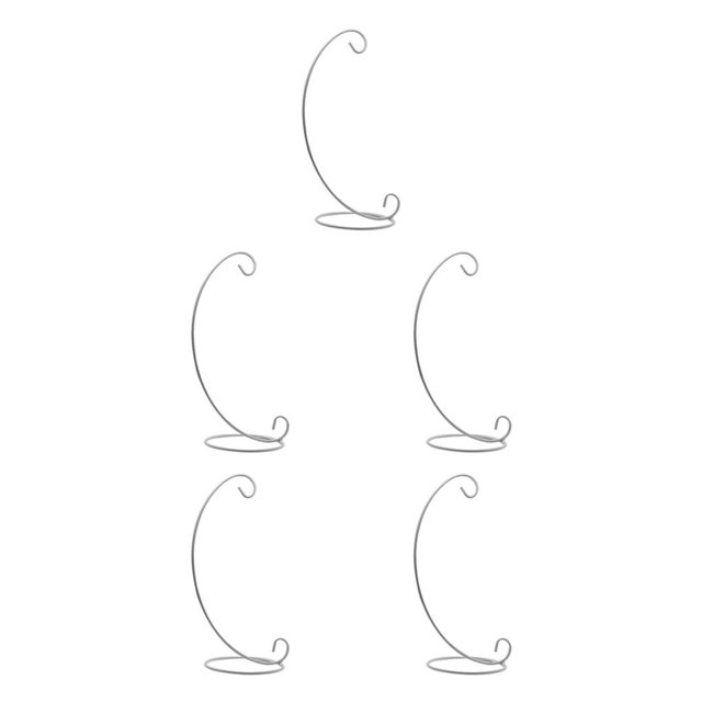Cateissary Candelabro de hierro de 23CM, soporte colgante de bola de cristal, jarrón de cristal para plantas, soporte colgante de hierro, Type2 NO2