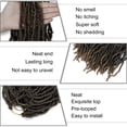 thumbnail image 5 of 18 Inch 5 Packs Synthetic Locs Black Goddess Faux Locs Curly Wavy Hair 21 Strands Pre-Looped Synthetic Most Natural Soft Locs Crochet Dirty Hair Extend for Woman +Free Gift(18" 425G), 5 of 8