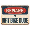 thumbnail image 1 of SignMission 12" X 18" Aluminum Sign, Dirt Bike Dude, 1 of 4