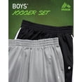 thumbnail image 2 of RBX Boys Sweatpants Tricot Soft Stretch Performance Boys Joggers with Elastic Waist & Pockets 2 Pack, 2 of 7