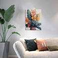 thumbnail image 5 of 12x16 inch Canvas Pictures Potted Plant Flower Garden Decor,Villa Garden,Living Room,Studio Wall Decor Art Poster Illustration,For Flower Lovers Gift,Garden Home,Botanical Garden Decor Prints, 5 of 6