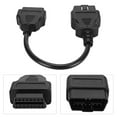 thumbnail image 2 of Wchiuoe Diagnostic Connector, OBD 16Pin 0.3m/0.98ft Male To Female Extension Cable Diagnostic Adapter Connector OBD-II Engine System Diagnostic Tools, 2 of 8